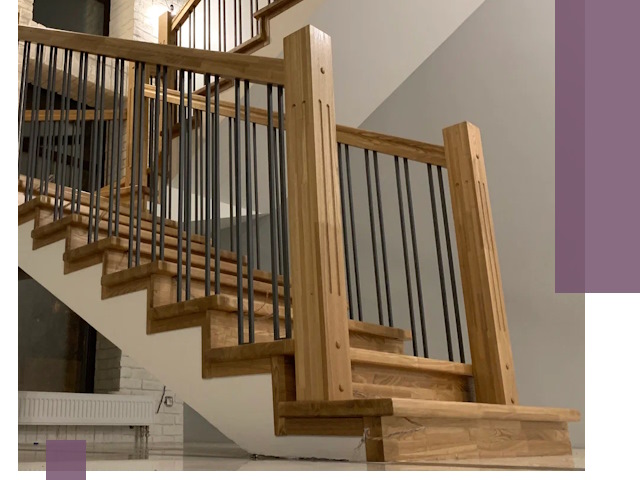 Реставрация деревянных и металлических лестниц в Гае