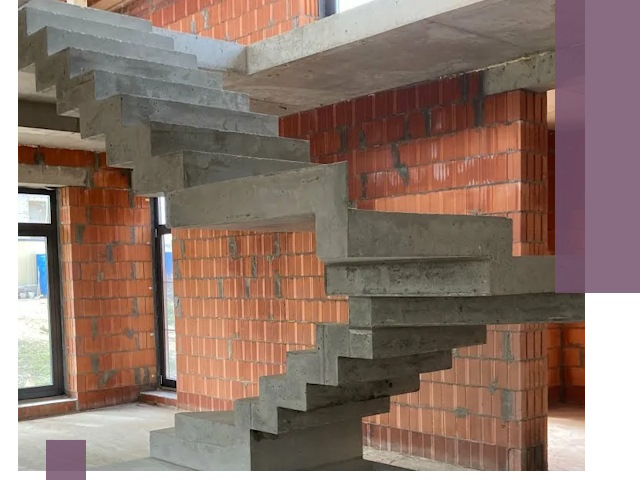 Изготовление бетонных лестниц под ключ в Гае