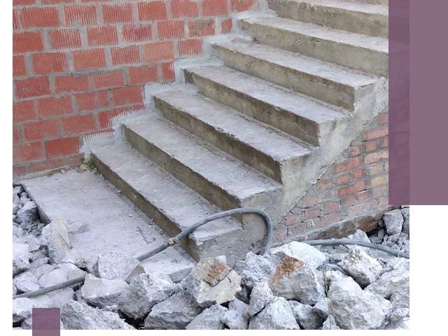 Демонтаж бетонных лестниц в Гае: быстро и безопасно