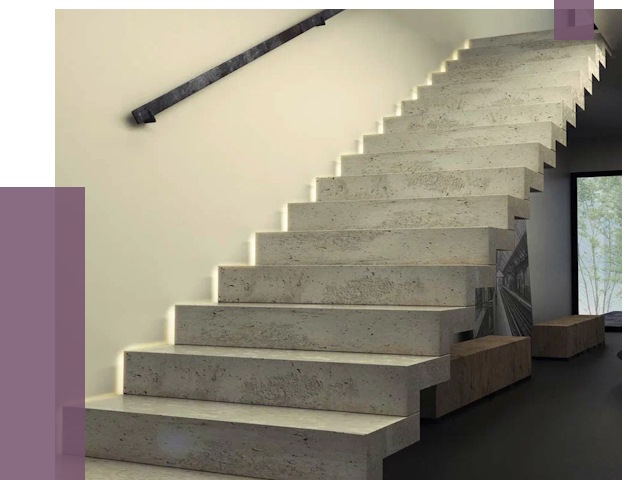 Облицовка бетонных лестниц в Гае от 4575 руб/м2 