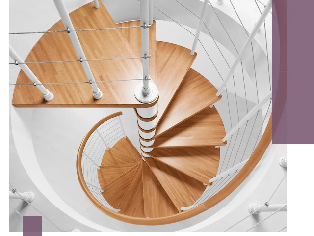 Изготовление винтовых лестниц под ключ в Гае