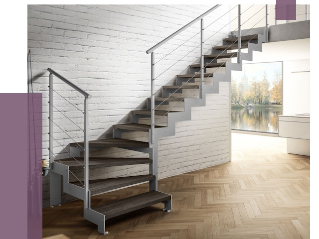 Г-образные лестницы под ключ в Гае от 36852 руб. | ПРОЛЁТ-Гай