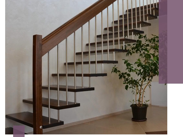 Лестницы на больцах под ключ в Гае – изготовление и монтаж