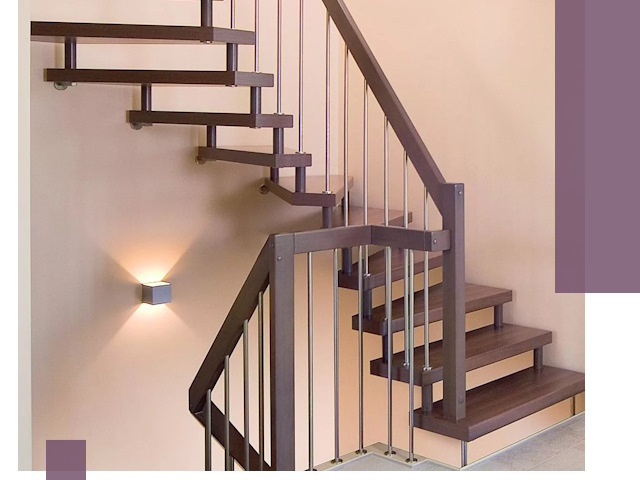 Изготовление лестниц на больцах в Гае под ключ