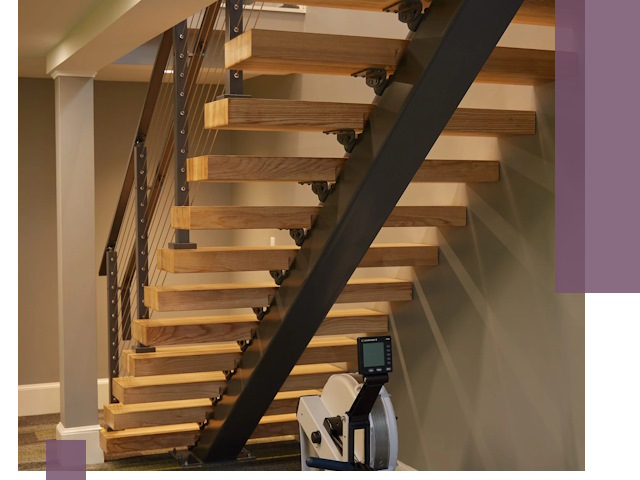 Лестницы на монокосоурах под ключ в Гае - изготовление и монтаж