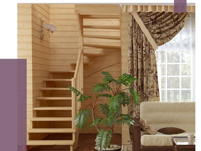 Лестницы для дачи в Гае от 75483 руб.  | ПРОЛЁТ-Гай