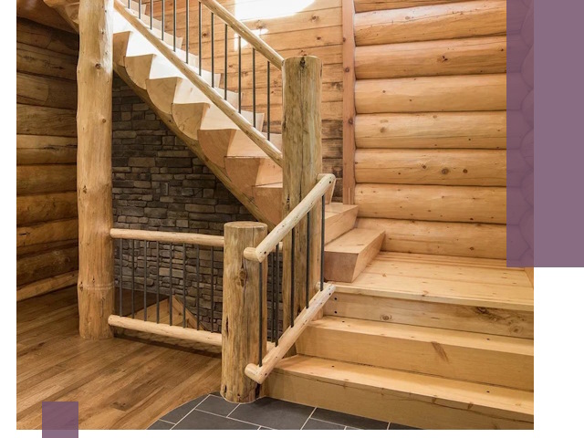 Лестницы в баню под заказ и профессиональный монтаж в Гае