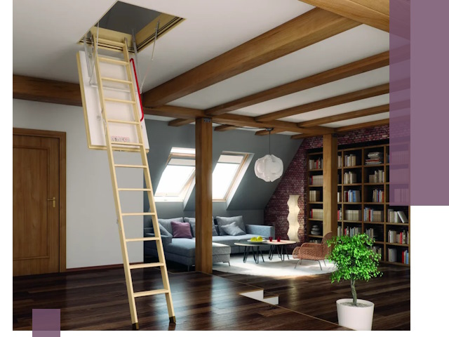 Чердачные лестницы под ключ в Гае: изготовление и монтаж