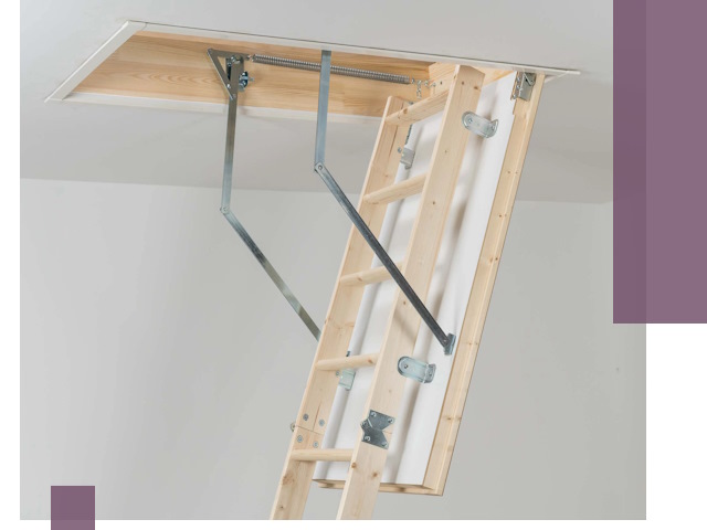 Установка чердачной лестницы под ключ в Гае