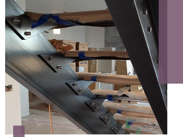 Усиление лестничных конструкций и усиление опор в Гае