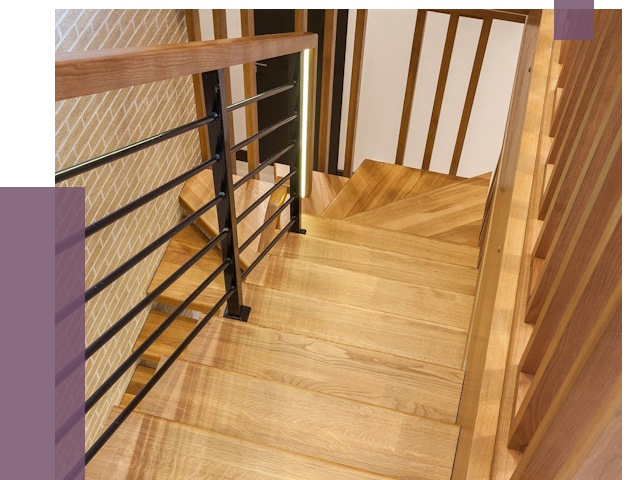 Лестницы из ясеня в Гае под ключ от 9963 руб. 