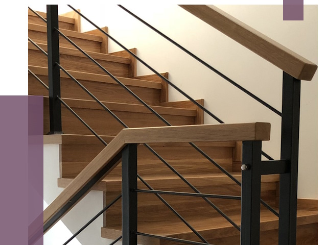 Обшивка металлической лестницы деревом в Гае от 4321 руб. 