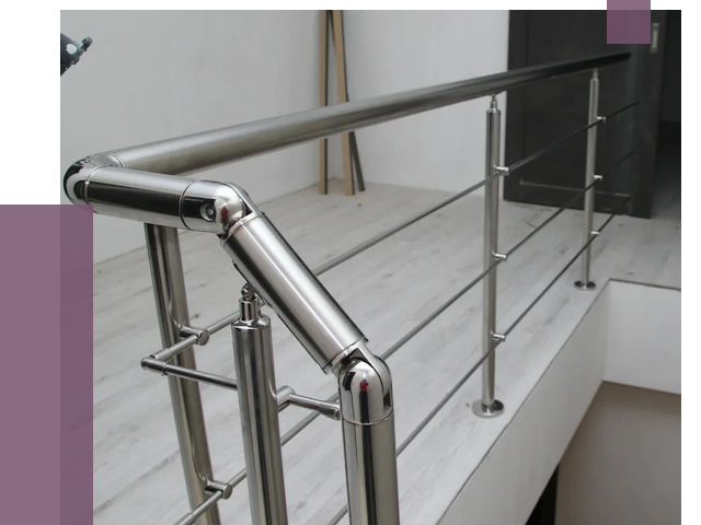 Перила из нержавеющей стали в Гае от 8946 руб. под ключ | ПРОЛЁТ-Гай