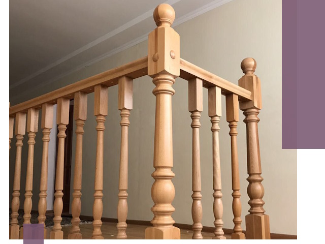 Деревянные перила на заказ в Гае: монтаж и изготовление