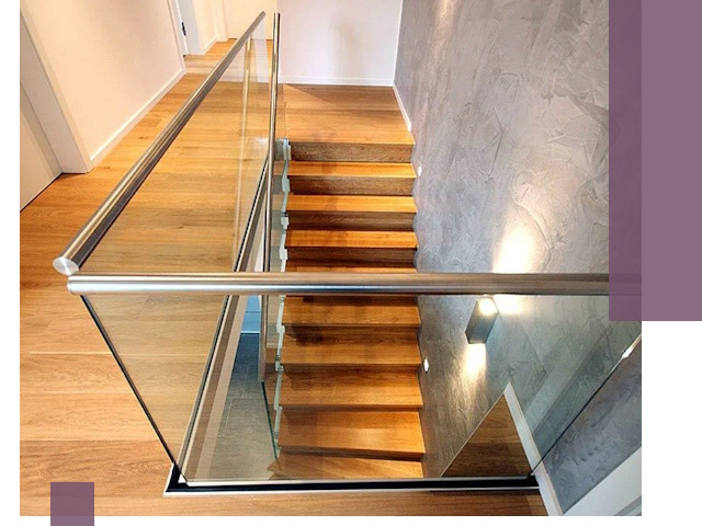 Перила для лестницы в доме — изготовление и монтаж в Гае