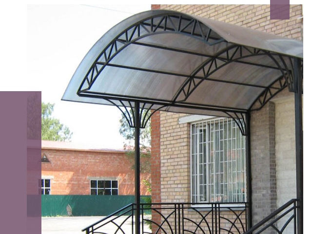 Металлические навесы и козырьки в Гае от 12708 руб.