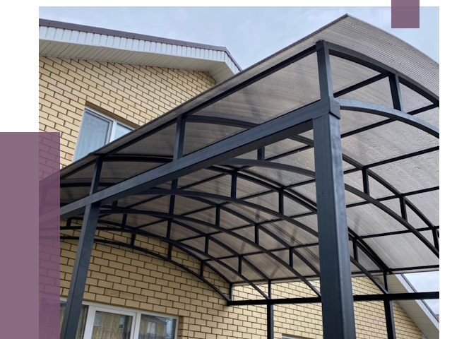 Монтаж козырьков в Гае от 11437 руб. | ПРОЛЁТ-Гай