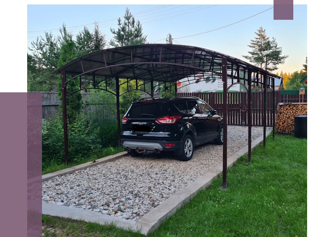 Навесы для автомобиля в Гае от 13063 руб.  | ПРОЛЁТ-Гай