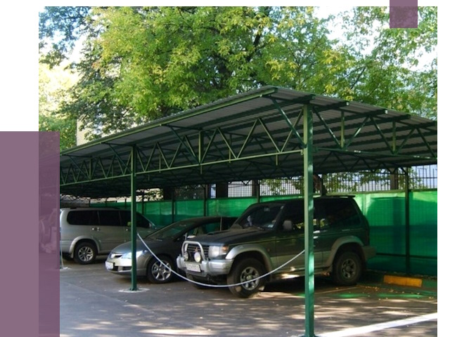 Навесы для парковки в Гае от 79803 руб. заказать | ПРОЛЁТ-Гай
