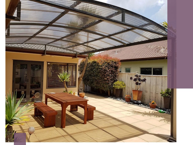 Навесы во двор под ключ в Гае — изготовление и монтаж