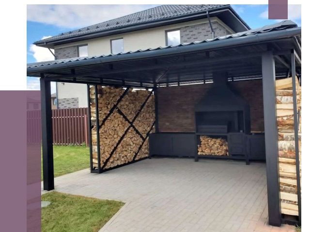 Навесы для барбекю в Гае от 12657 руб. под ключ | ПРОЛЁТ-Гай