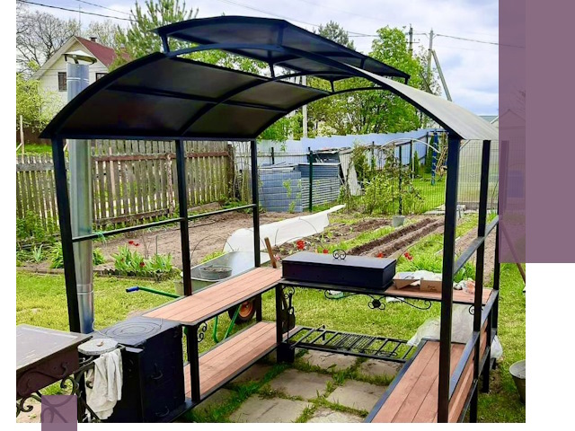 Навесы для барбекю в Гае: изготовление, монтаж и демонтаж