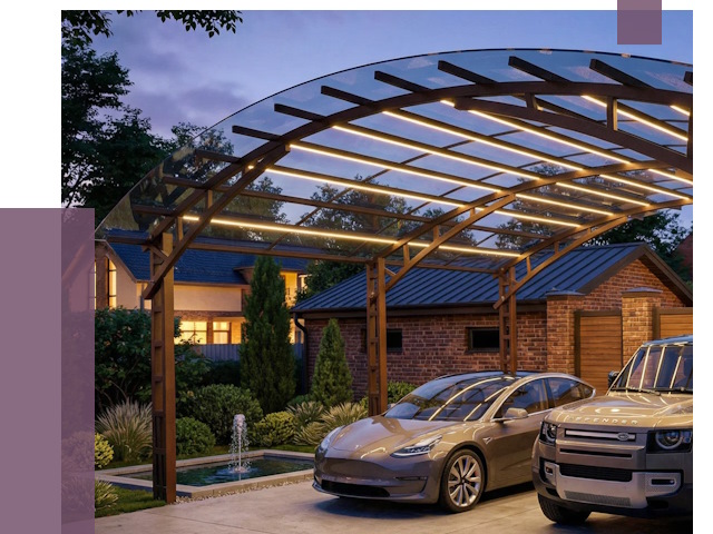 Металлические навесы в Гае от 12606 руб. под ключ — ПРОЛЁТ-Гай