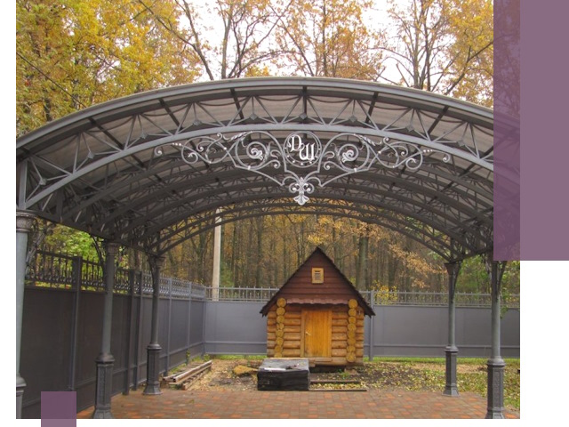 Кованые навесы премиум-класса под заказ в Гае