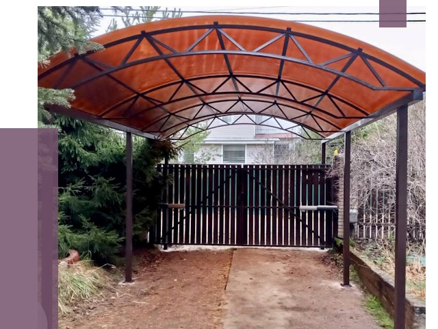 Арочные навесы в Гае от 12657 руб. — изготовление и монтаж | ПРОЛЁТ-Гай