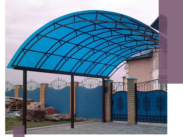 Арочные навесы под ключ в Гае — изготовление и монтаж