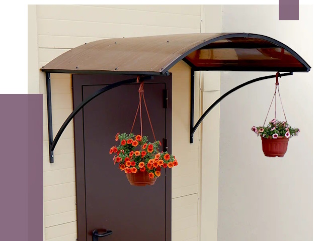 Козырьки над входом в Гае от 14741 руб.  | ПРОЛЁТ-Гай