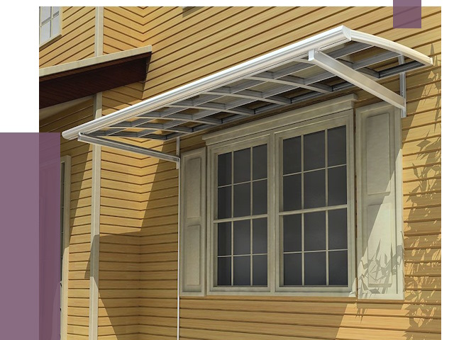 Козырьки над окнами в Гае от 7574 руб. — монтаж, покупки | ПРОЛЁТ-Гай