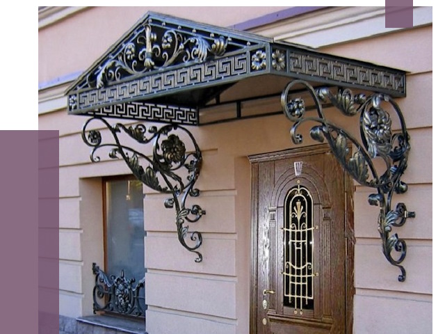 Кованые козырьки в Гае под ключ от 12657 руб. — ПРОЛЁТ