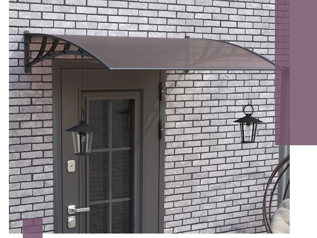 Недорогие козырьки и навесы под ключ в Гае