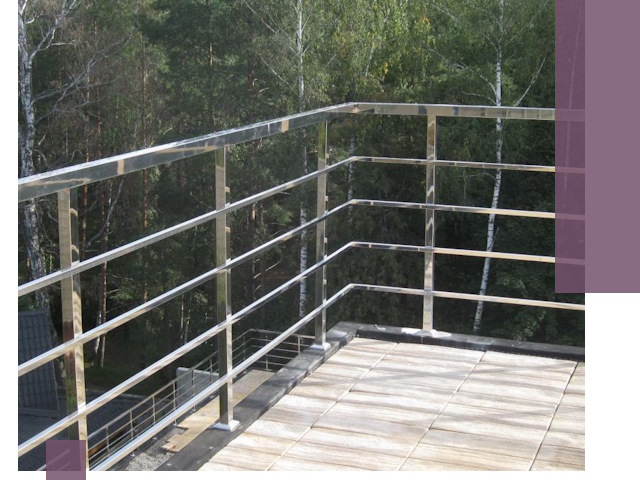 Парапеты из нержавеющей стали в Гае — изготовление и монтаж