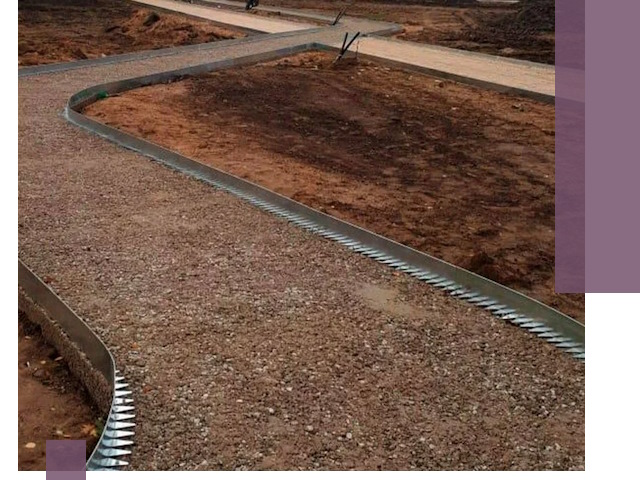 Металлические бордюры под ключ в Гае — изготовление и монтаж