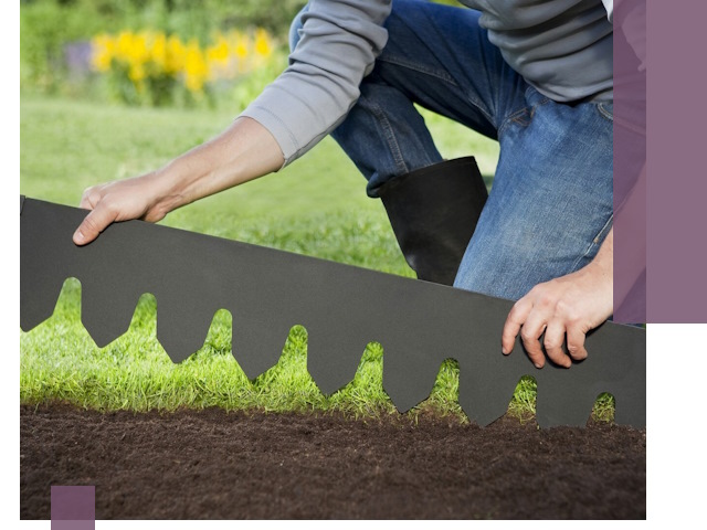 Металлические бордюры для газона в Гае — изготовление и монтаж