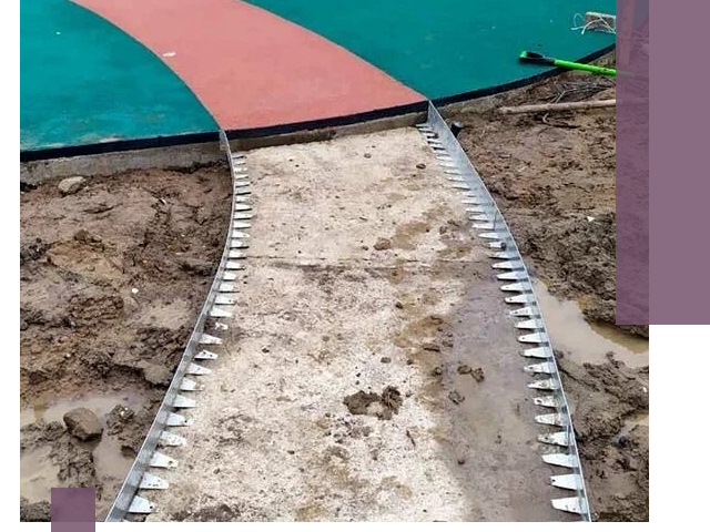 Металлические бордюры для дорожек в Гае — монтаж и изготовление