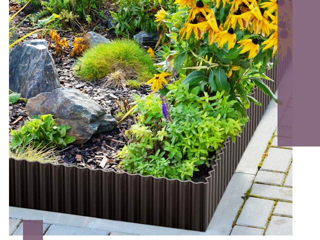 Металлические бордюры для клумб в Гае — производство и монтаж