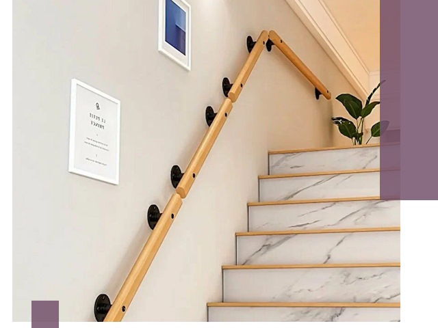 Поручни металлические и деревянные под ключ в Гае